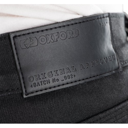Men’s Motorcycle Jeans Oxford Original Approved CE Slim Fit Black