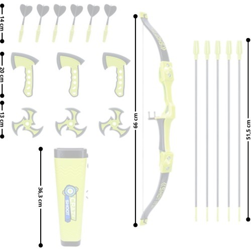 Vaikų žaidimų rinkinys 4-in-1 su taikiniu inSPORTline ADGS210