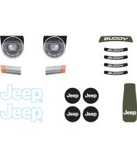 Buddy 2.0 - lipdukų rinkinys Jeep