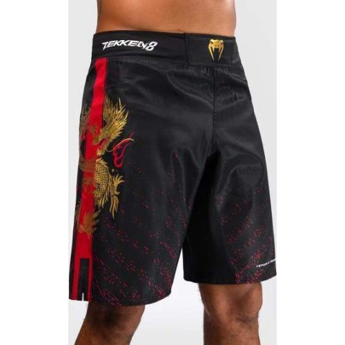Шорты для MMA Venum x TEKKEN 8 Marshall Law, черно-красно-золотые