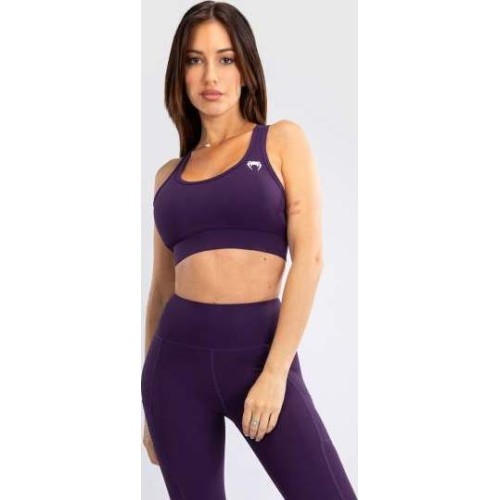 Venum Essential vidutinio palaikymo sportinė liemenėlė moterims, tamsiai violetinė