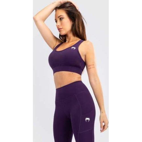 Venum Essential vidutinio palaikymo sportinė liemenėlė moterims, tamsiai violetinė