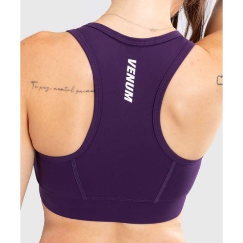 Venum Essential Women's Medium Impact Sports Bra - Deep Purple