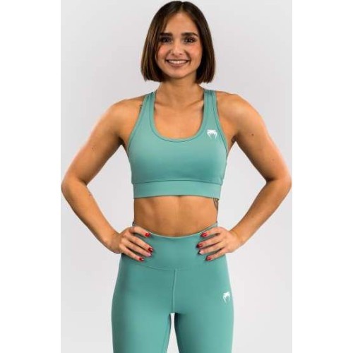 Venum Essential moteriška sportinė liemenėlė, vidutinio palaikymo, žalsvai mėlyna