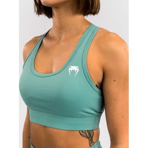 Venum Essential moteriška sportinė liemenėlė, vidutinio palaikymo, žalsvai mėlyna
