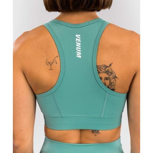 Venum Essential Women's Medium Impact Sports Bra - Aqua Green