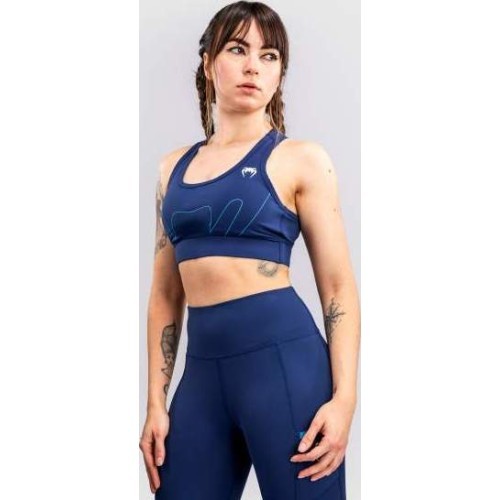Venum X Top Rank Original Women's Sports Bra - Navy Blue