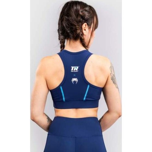 Venum X Top Rank Original Women's Sports Bra - Navy Blue