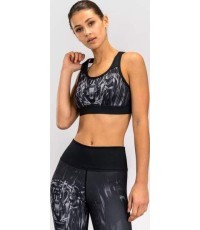 Женский спортивный бюстгальтер Venum Tiger, чёрный/серебристый