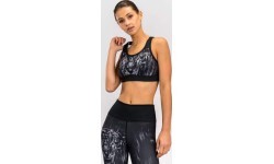 Venum Tiger moteriška sportinė liemenėlė, juoda/sidabrinė