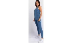 Venum Essential moteriški marškinėliai be rankovių, Storm Blue
