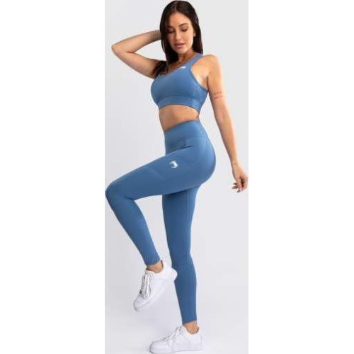 Venum Essential Women's Performance Leggings - Storm Blue