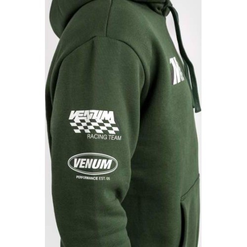 Venum Motorsport džemperis su gobtuvu, tamsiai žalias