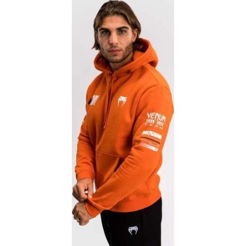 Venum Motorsport džemperis su gobtuvu, oranžinis