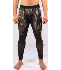 Мужские спортивные легинсы Venum Tiger, чёрный/неоново-оранжевый