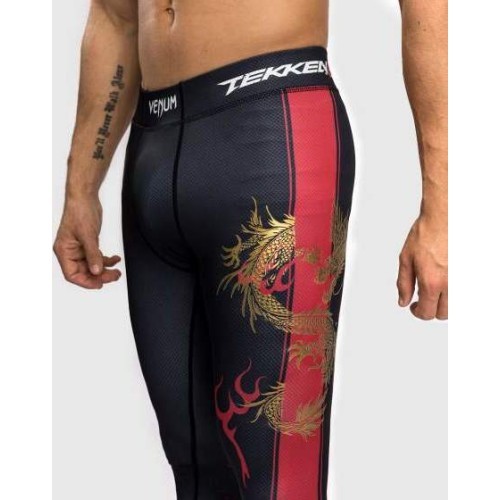 Venum x TEKKEN 8 - Marshall Law Spats - Black/Red/Gold