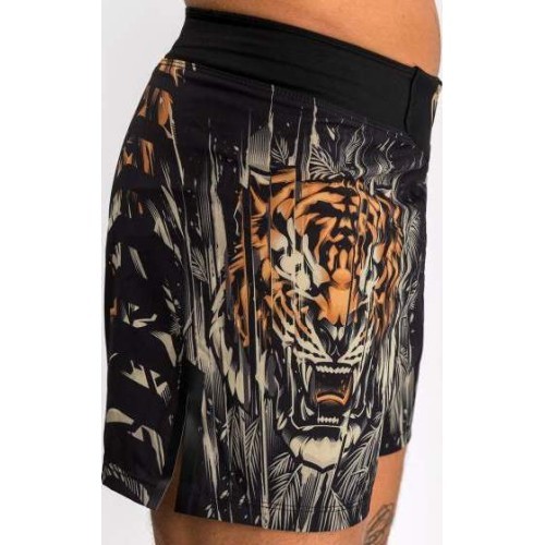 Venum Tiger vyriški kovinės šortai, juoda / neoninė oranžinė