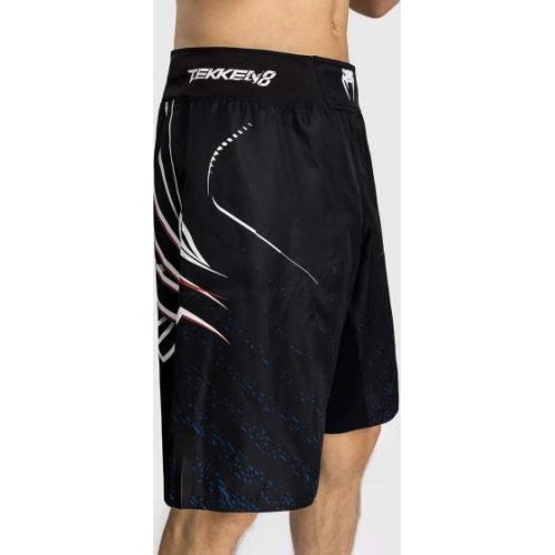 Venum x Tekken 8 Jin Kazama kovos šortai, mėlyna/juoda/balta