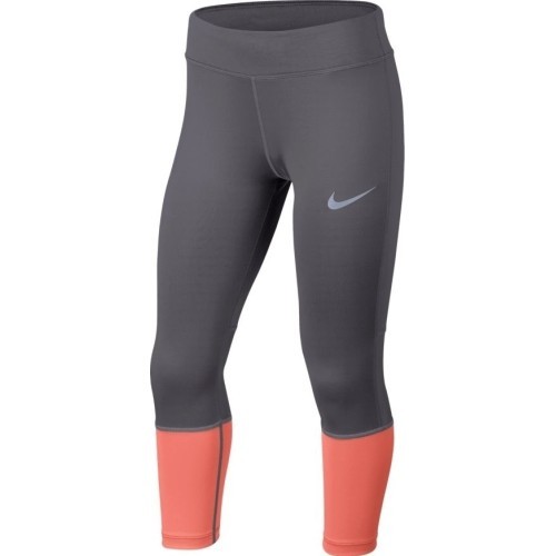 Nike Tamprės Paaugliams G NK Pwr Tght Crop Grey Orange 890208 036