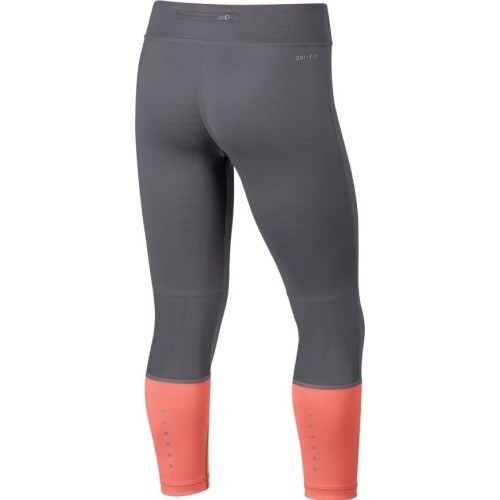 Nike Girls' Leggings NK Pwr Tght Crop Grey Orange 890208 036
