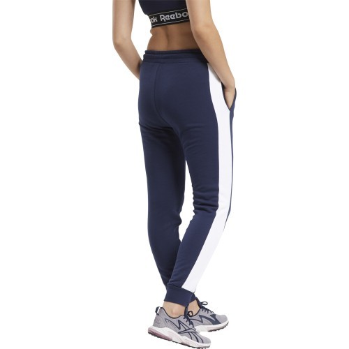 Reebok TE Linear Logo FT Women's Pants Blue FU2259