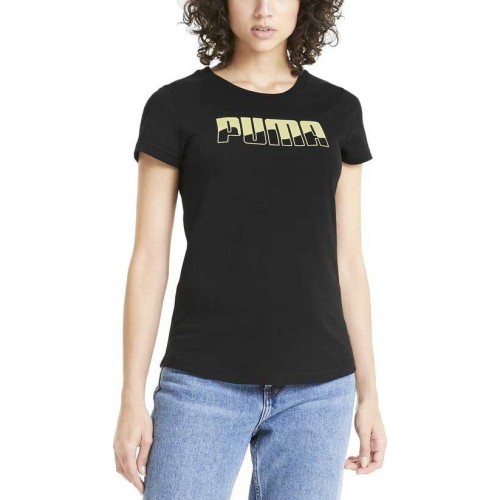 Puma Rebel Graphic Tee Women's Blouse Black