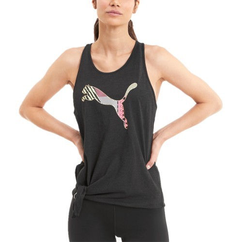 Puma Palaidinė Logo Tie Tank Black 518938 06