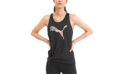 Женский топ Puma Logo Tie Tank чёрный 518938 06