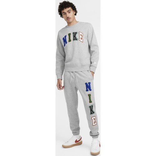 Nike Club Bb Crew Letters men's sweatshirt grey FZ0879 063