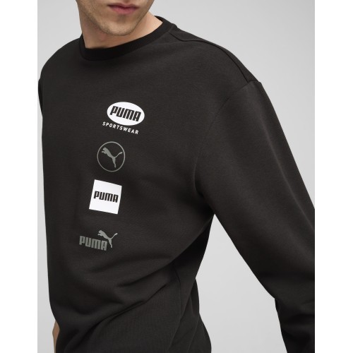Puma Power Graphic Crew Men's Sweatshirt Black 682751 01