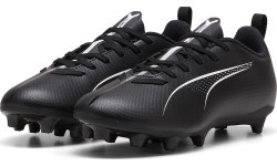 Футбольные бутсы подростковые Puma Ultra 5 Play FG/AG Jr чёрные 107695 02