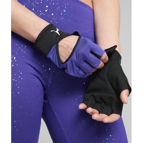 Puma Training Gloves TR Ess Cut Fingered Purple Black 041465 03