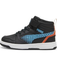 Puma Kids' Shoes Rebound V6 Mid Jr Black Blue White 397946 02