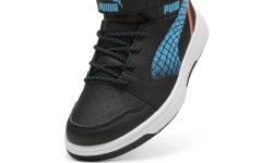 Детская обувь Puma Rebound V6 Mid Jr Black Blue White 397946 02