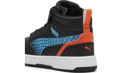 Puma Kids' Shoes Rebound V6 Mid Jr Black Blue White 397946 02