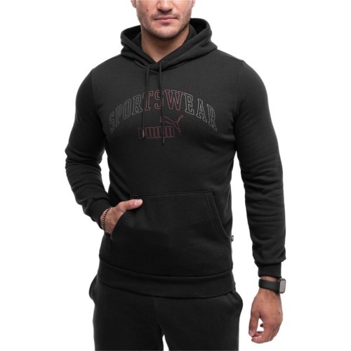 Puma Ess+ Logo Lab Hoodie FL men's sweatshirt, black 681775 01