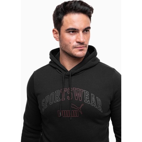 Puma Ess+ Logo Lab Hoodie FL men's sweatshirt, black 681775 01