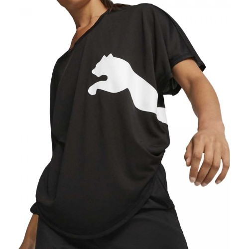 Puma женская футболка Train All Day Big Cat Tee Black 523802 51