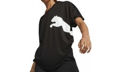 Puma Women's T-Shirt Train All Day Big Cat Tee Black 523802 51
