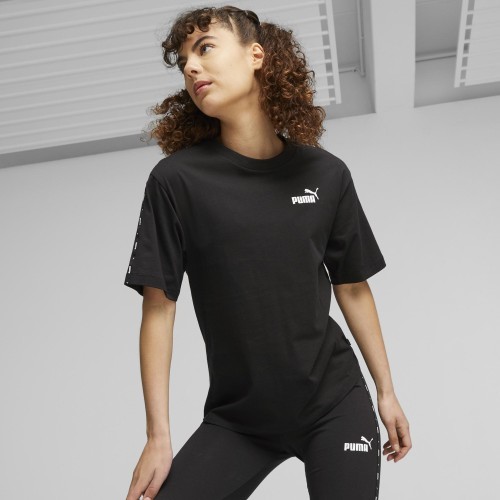 Puma Ess Tape Tee Women's Shirt Black 675994 01
