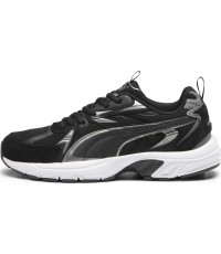 Puma Milenio Tech Suede Men's Shoes Black White Silver 393489 01