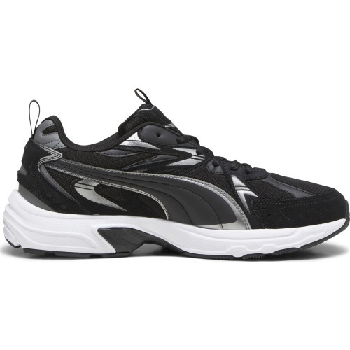 Мужская обувь Puma Milenio Tech Suede Black White Silver 393489 01