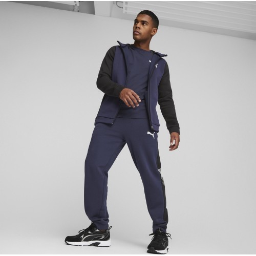 Мужская обувь Puma Milenio Tech Suede Black White Silver 393489 01