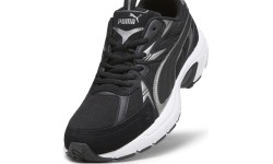 Мужская обувь Puma Milenio Tech Suede Black White Silver 393489 01