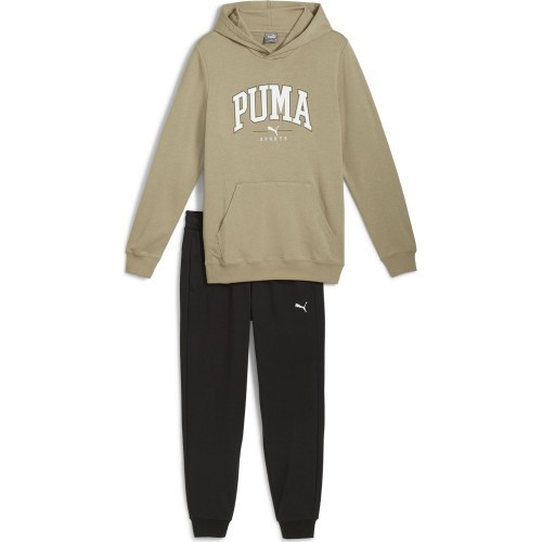Мужской спортивный костюм Puma Squad Hooded Beige Black 681901 67