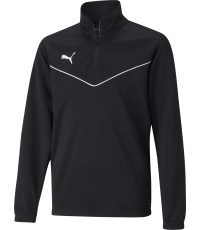 Толстовка подростковая Puma TeamRise 1/4 Zip Black 657395 03