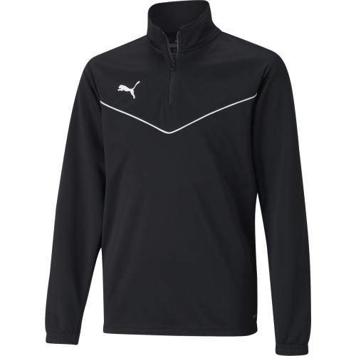 Толстовка подростковая Puma TeamRise 1/4 Zip Black 657395 03