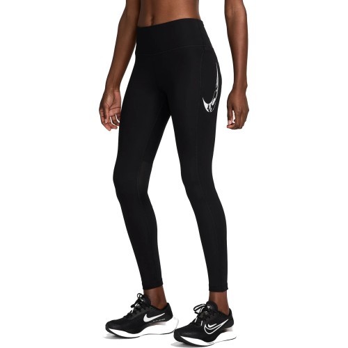 Женские легинсы Nike W Nk Df Fast Mr 7/8 Tights Black FV6682 010