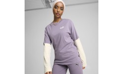 Puma Palaidinė Moterims Ess Tape Tee Purple 675994 30