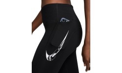Женские легинсы Nike W Nk Df Fast Mr 7/8 Tights Black FV6682 010